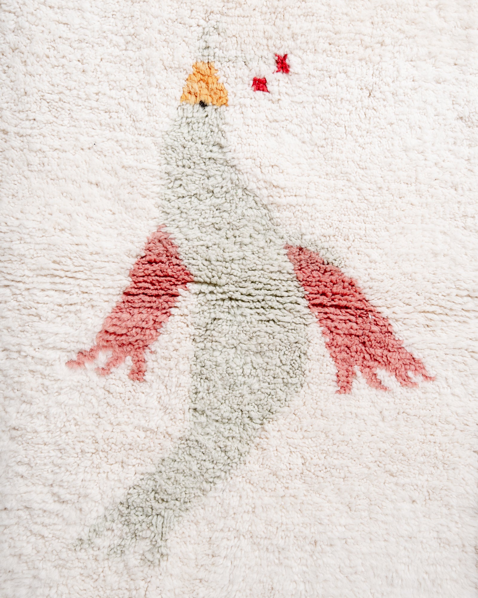 Modern, designer, handcrafted Berber rug from Morocco. Beniourain carpet with beautiful colours and patterns and fluffy wool texture.